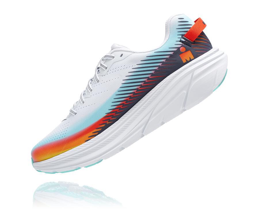 Hoka One One Running Shoes Mens White/Blue - Ironman Rincon 2 - 41263DURZ